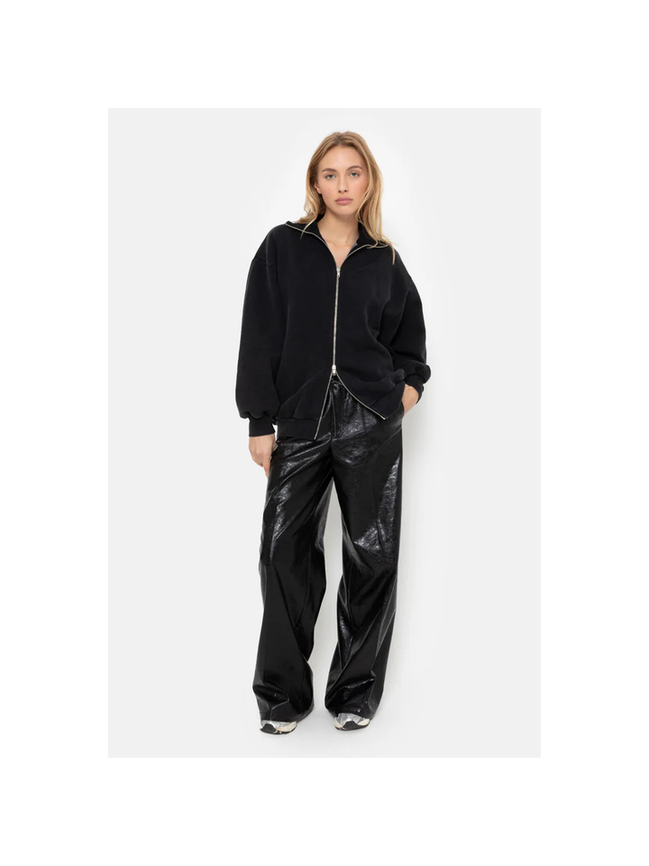 Zwarte gilet met rits Monaco Âme