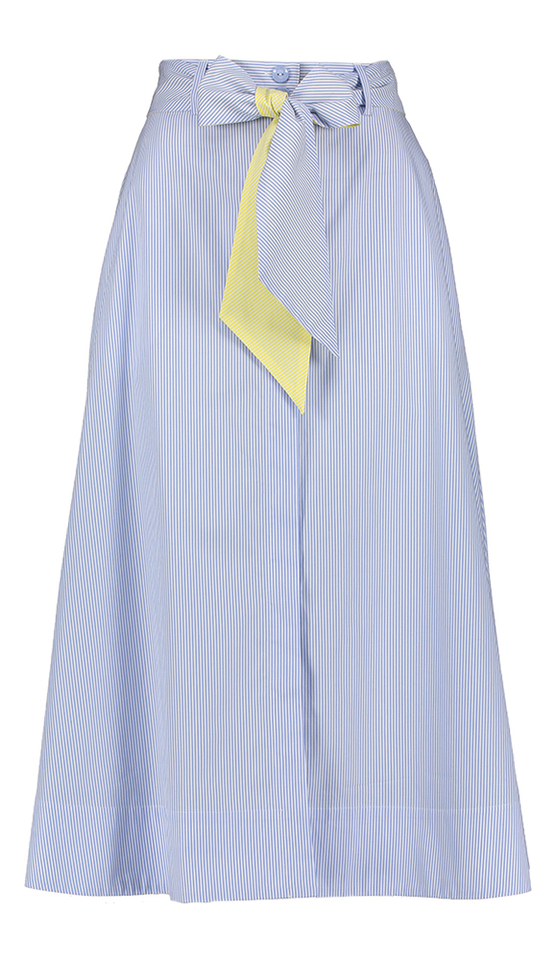 Wit met blauw gestreepte rok Lucero HER