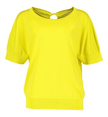 Gele t-shirt met detail aan de rug HER