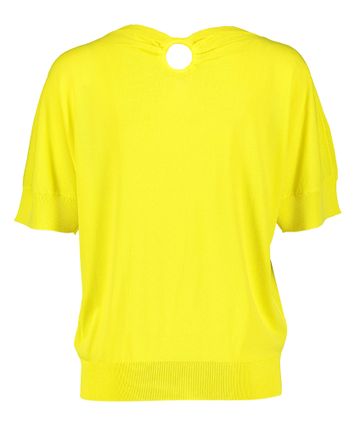 Gele t-shirt met detail aan de rug HER