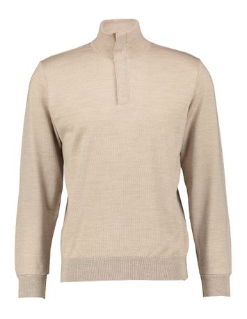 Beige trui met rits Paul&Shark 
