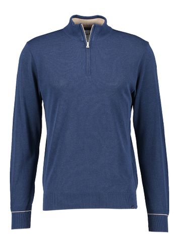 Donkerblauwe trui met rits Paul&Shark 