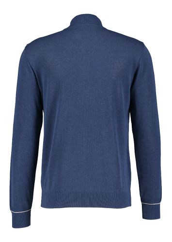 Donkerblauwe trui met rits Paul&Shark 