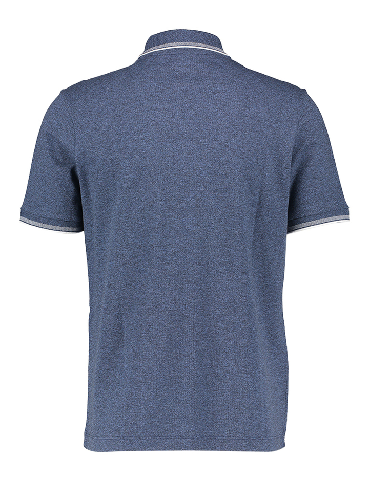 Jeansblauwe polo met korte mouwen Paul&Shark 