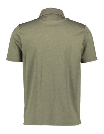 Kaki katoenen polo met korte mouwen Paul & Shark