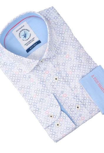 Circle katoenen hemd (regular fit) met print en lange mouwen A Fish Named Fred 
