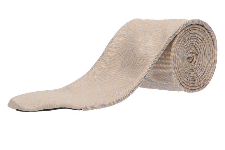 Beige met blauwe stippen Profuomo 