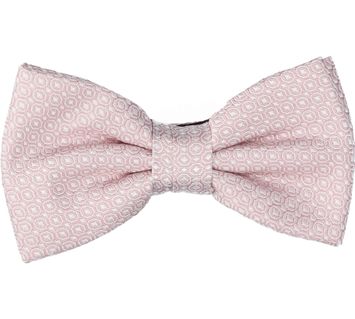 Roze strik in wit motief Profuomo 