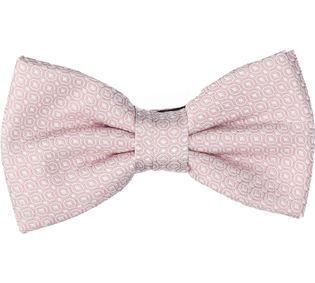 Profuomo Roze strik in wit motief