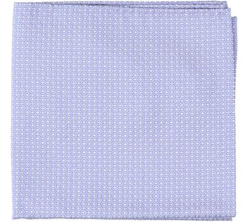 Lichtblauwe pochette met wit motief Profuomo