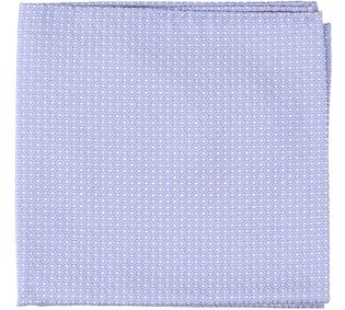 Profuomo Lichtblauwe pochette met wit motief