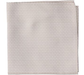 Mokke kleurige pochette met wit motief Profuomo