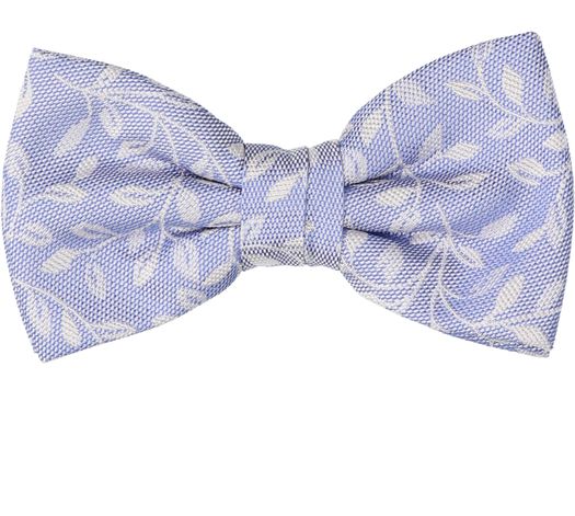 Lichtblauwe strik met print Profuomo