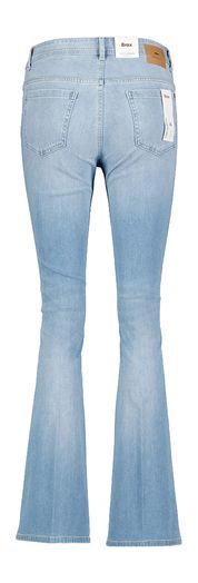 Licht blauwe slium bootcut met gouden detail aan de zak Shakira Brax