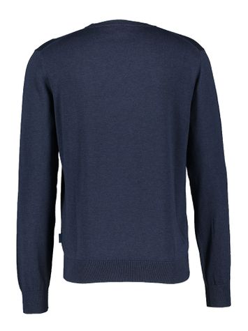 Donkerblauwe trui met logo Faconnable