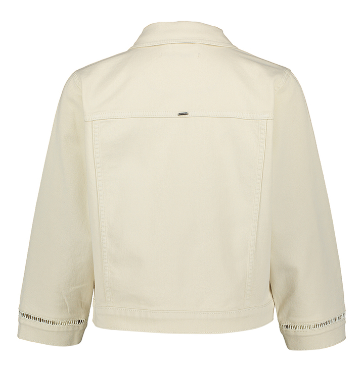 Beige kort jeans jasje Xandres