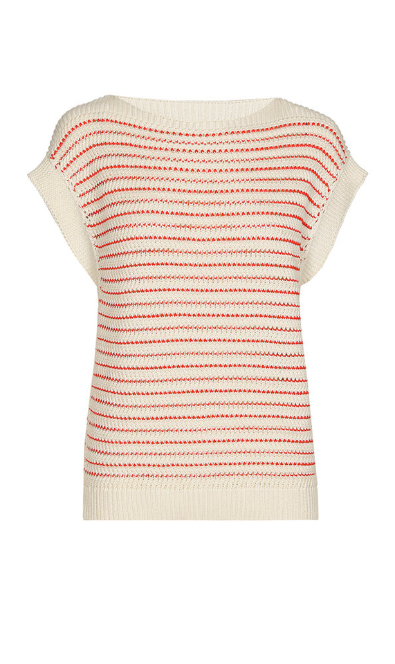 Beige debardeur met rodod detail Boone Xandres