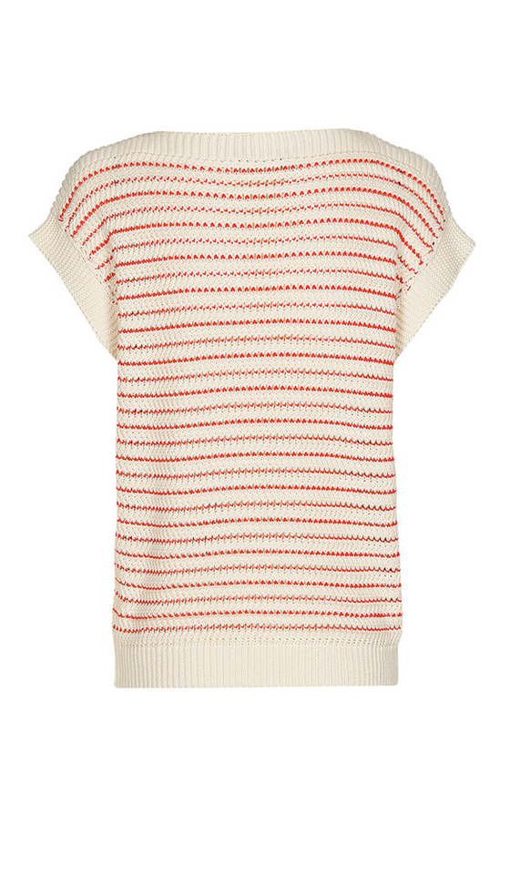 Beige debardeur met rodod detail Boone Xandres