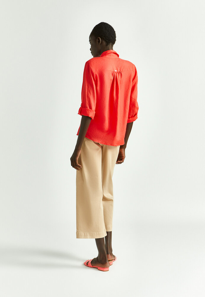 Rode linnen bloes Hulja Xandres 