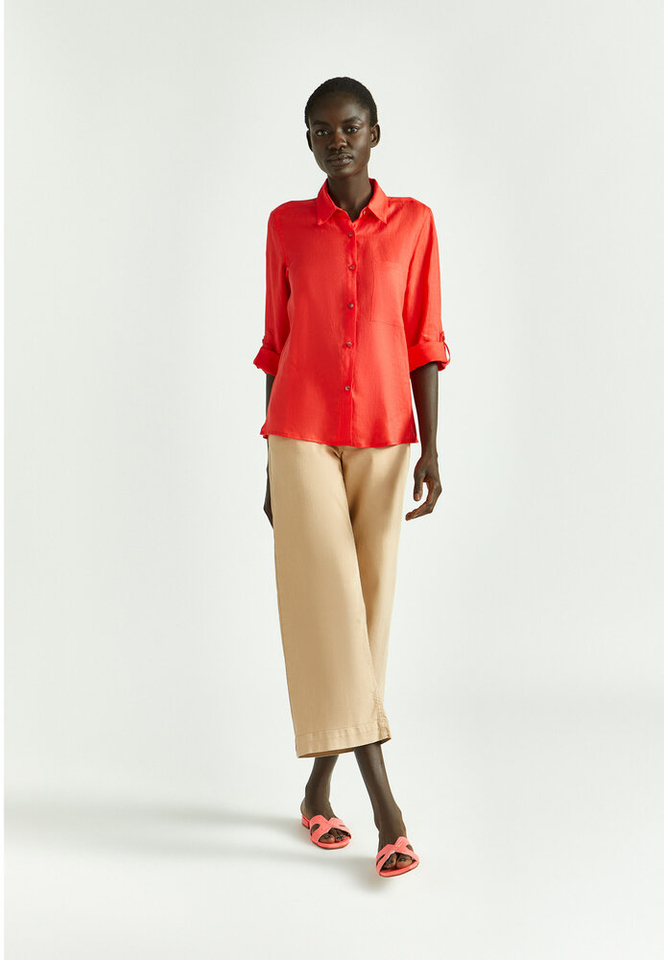 Rode linnen bloes Hulja Xandres 