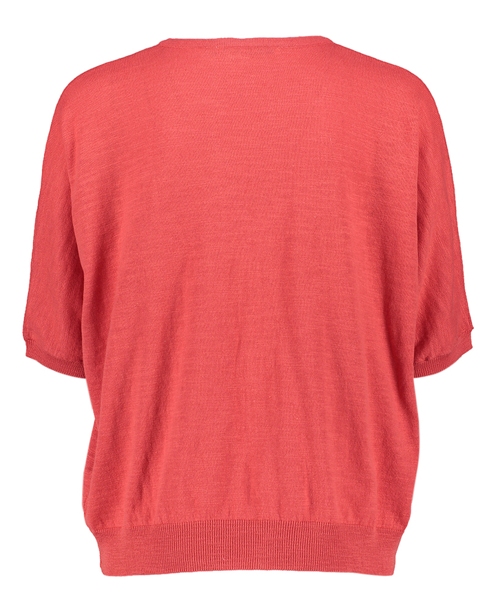 Rode pull met v hals Romin Xandres