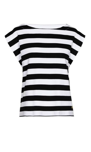 Zwart wit gestreepte t-shirt Farnaz Xandres