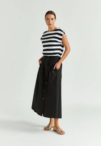 Zwart wit gestreepte t-shirt Farnaz Xandres