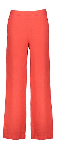 Roodkleurige linnen broek Aina Xandres