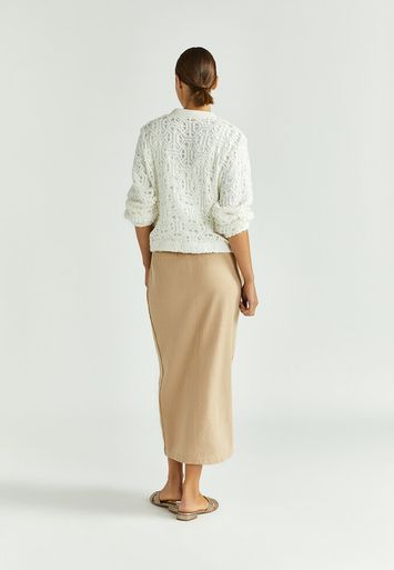 Beige rok Roelke Xandres