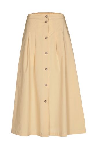 Beige halflange rok met knopen Rayka Xandres 