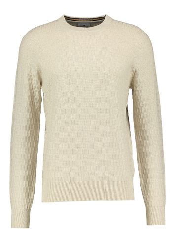 Beige trui met ronde hals en lange mouwen State Of Art 