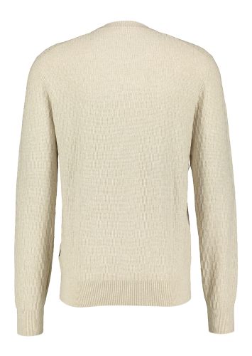 Beige trui met ronde hals en lange mouwen State Of Art 