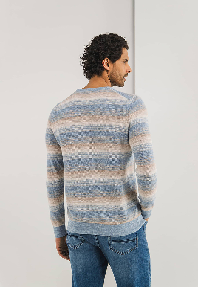 Gespikkelde trui met ronde hals en lange mouwen State Of Art 