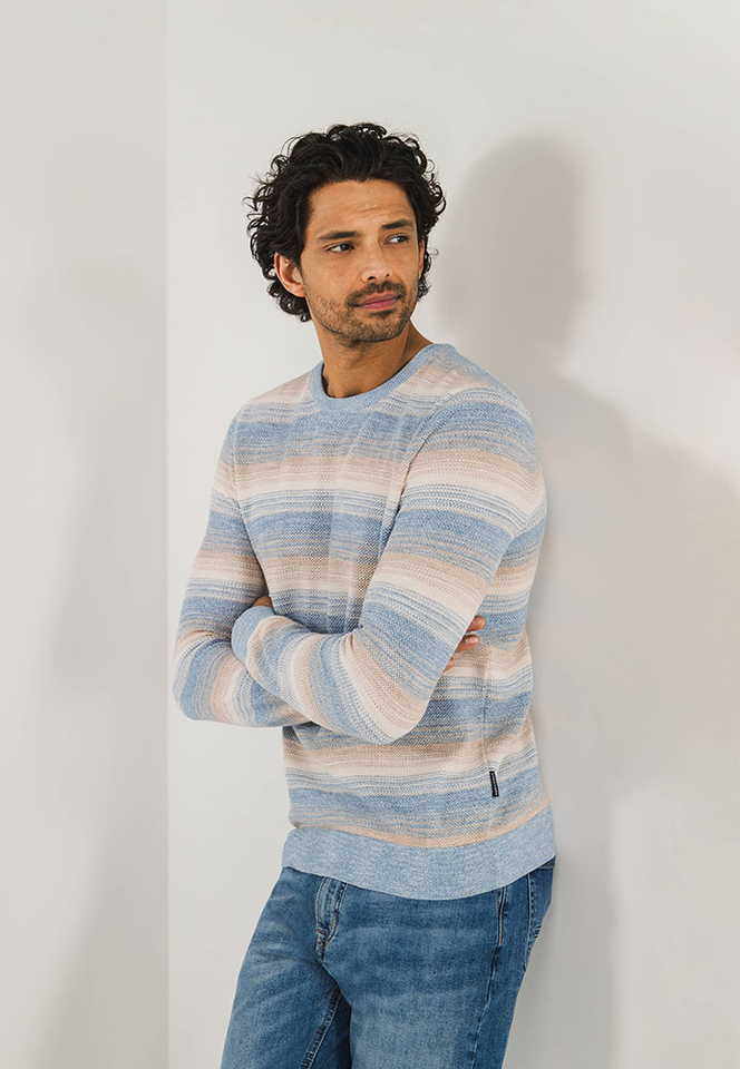 Gespikkelde trui met ronde hals en lange mouwen State Of Art 