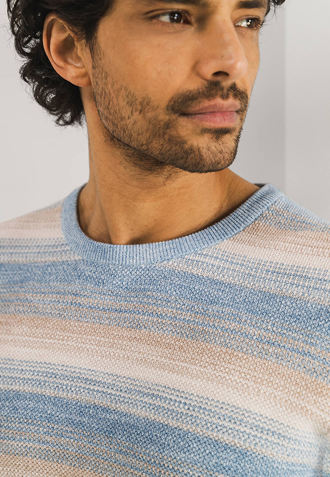 Gespikkelde trui met ronde hals en lange mouwen State Of Art 