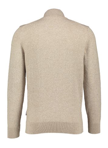 Beige gilet met blauw detail aan de rits State Of Art 
