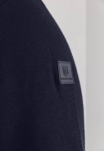 Donkerblauwe gilet met rits State Of Art 