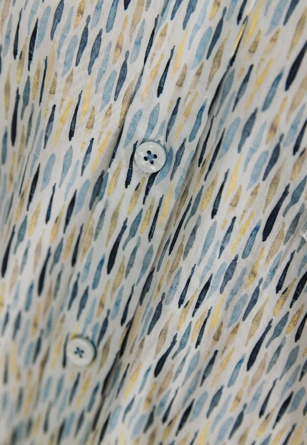 Print katoenen hemd (regular fit) met lange mouwen State Of Art