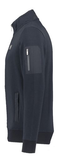 Donkerbauwe gilet met rits State Of Art 