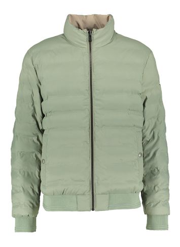 Beige omkeerbare jas met kaki binnenkant State Of Art 