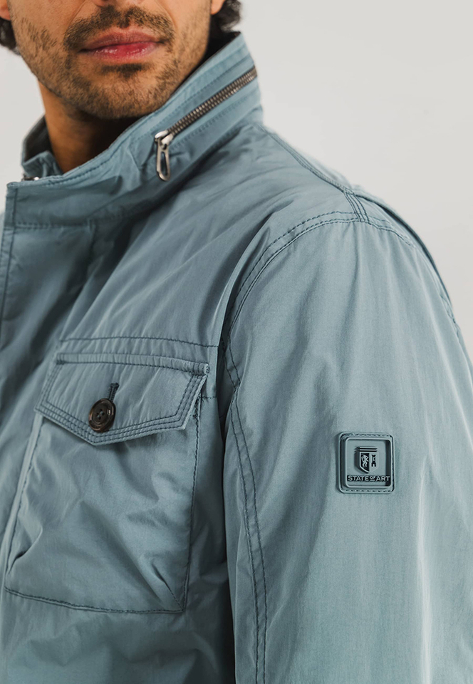 Blauwe jas met zakken State Of Art 