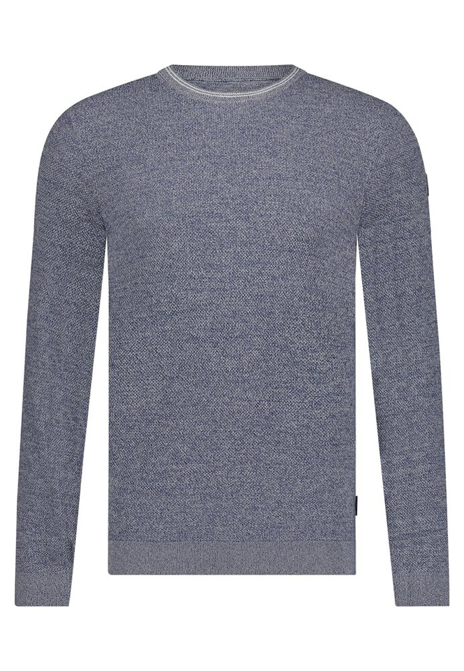 Blauwe gespikkelde trui in katoene State Of Art 