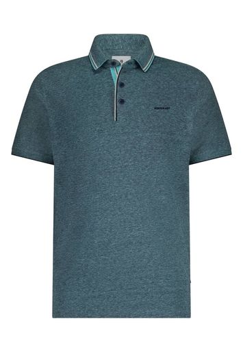 Petrol blauw gespikkelde polo State Of Art 