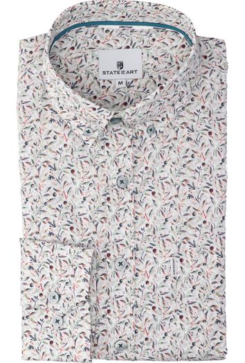 Katoenen hemd (regular fit) met print en lange mouwen State Of Art 