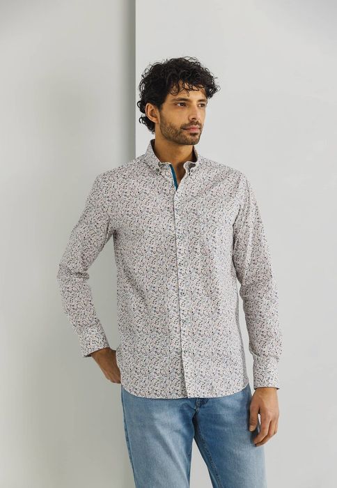 Katoenen hemd (regular fit) met print en lange mouwen State Of Art