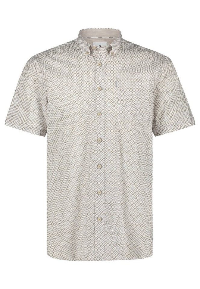 Print katoenen hemd (regular fit) met korte mouwen State Of Art