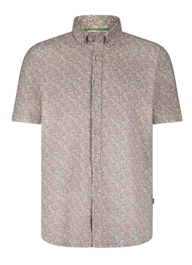 Multi katoenen hemd (regular fit) met korte mouwen State Of Art