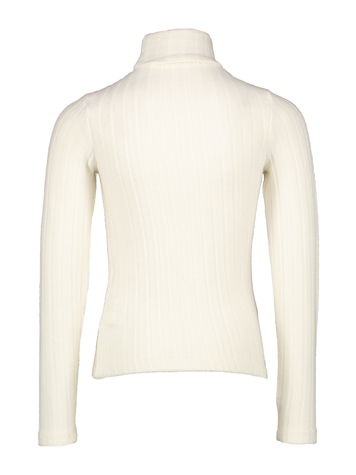 Ecru fijne pull in ribbel AO76