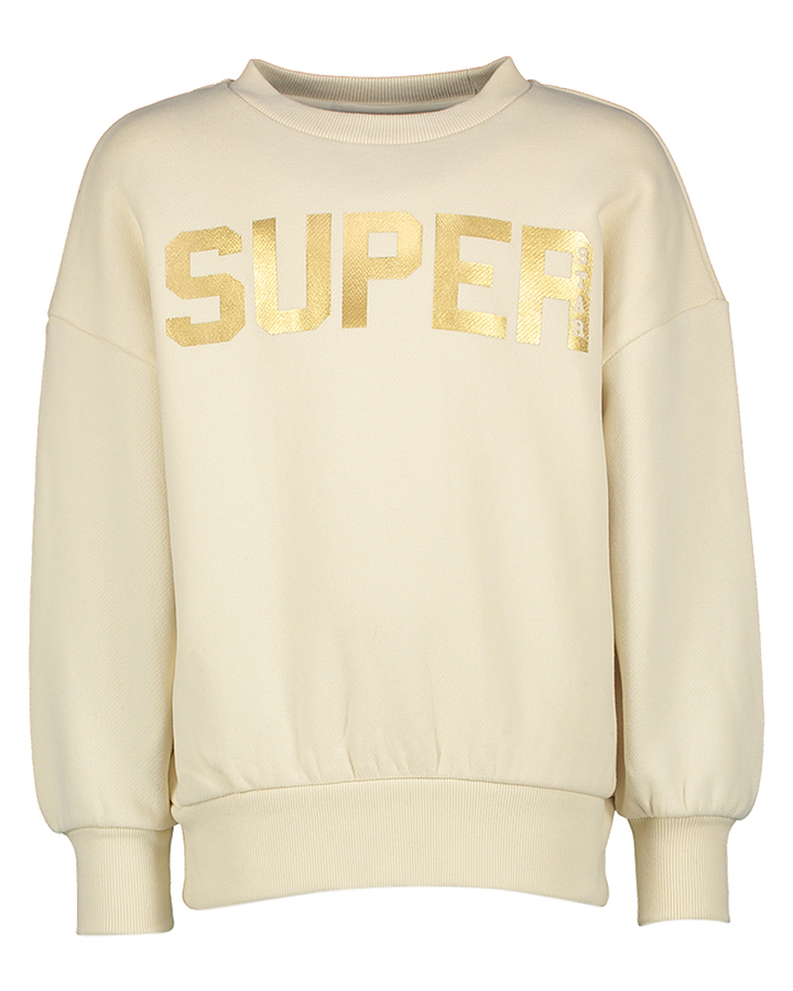 Ecru katoenen sweater AO76