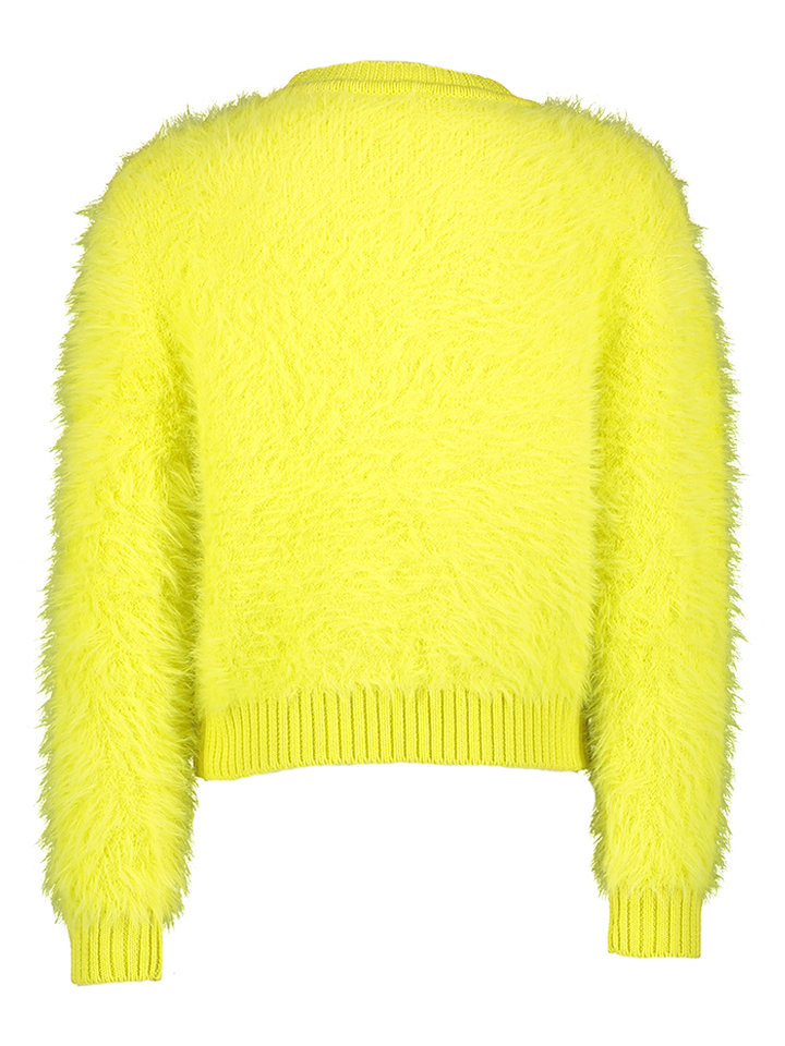Gele fluffy trui AO76